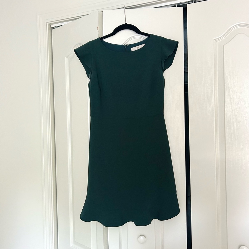 Teal mini dress